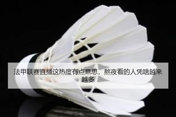 法甲联赛直播这热度有点意思，熬夜看的人凭啥越来越多
